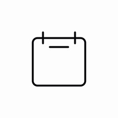 Calendar date schedule time icon vector sign