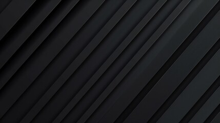 Obraz premium Minimalist dark abstract wallpaper with diagonal lines and copy space. Design template with white center text area. Ideal for banners.