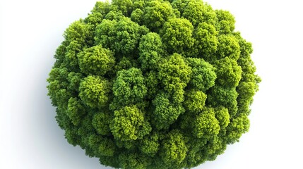 On a spotless white background, Earth takes pride of place in an image that evokes Earth Day or Environmental Day, showcasing a green world map and emphasizing environmental sustainability and