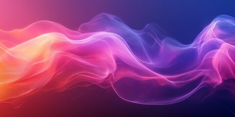 Abstract digital waves in a vibrant gradient color scheme