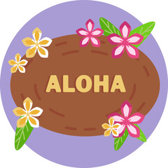 A welcoming sign, commonly used in Hawaii to express warmth and hospitality.