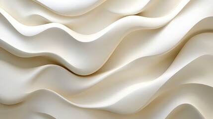 Obraz premium Abstract white flowing organic pattern design