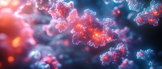 A 3D molecular model of rare disease genes, illuminated by digital lights, intricate genetic pathways and mutations highlighted, ultrarealistic textures, stunning detail, 8K UHD