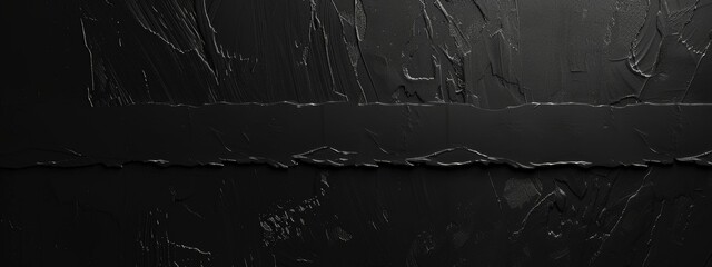 Stylish black background with minimalistic texture for design, featuring white space in the center for text. Ideal for sleek banners and abstract wallpapers.