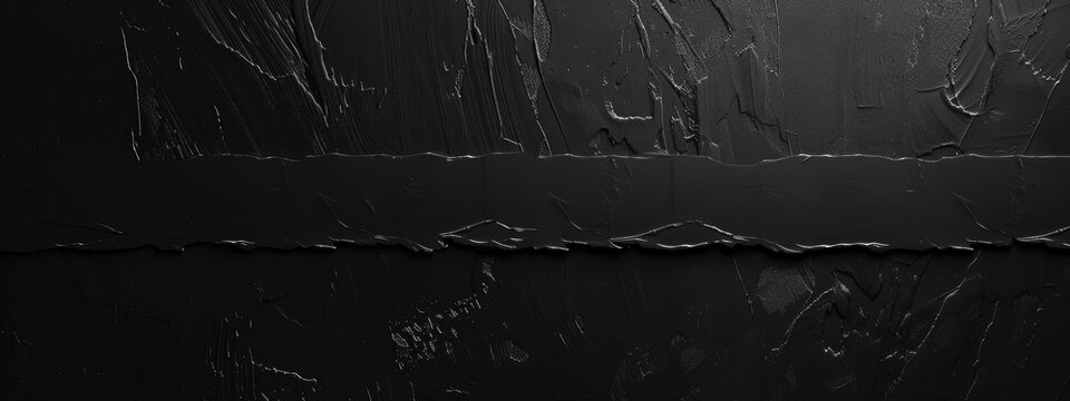Stylish black background with minimalistic texture for design, featuring white space in the center for text. Ideal for sleek banners and abstract wallpapers.
