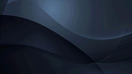 Dark Blue Background with Subtle Gradient for Design. Banner Template with Central White Space for Text. Ideal for Elegant Modern Projects.