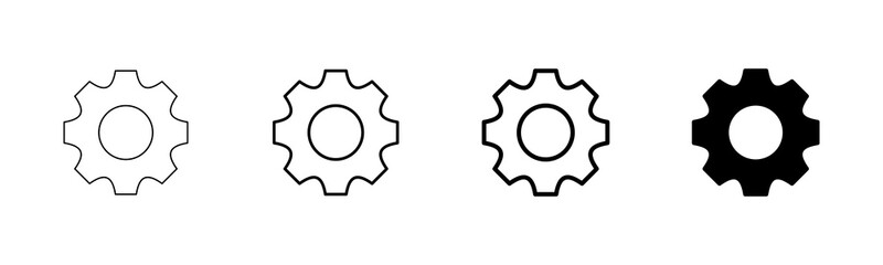 setting Icon vector isolated on white background. setting vector icon. Cog settings Icon Symbol. Gear