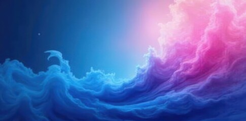 Swirling blue and pink hues, soft focus, abstract texture , fluid, pink