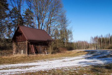 Łagodna i sucha zima w Puszczy Knyszyńskiej, Podlasie, Polska © podlaski49