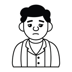 vector illustration of cartoon man