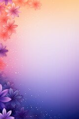 Fototapeta premium Soft Floral Side Border Gradient Background