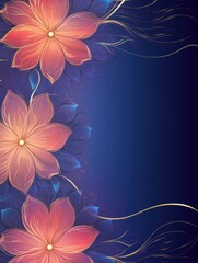 Abstract purple red background with subtle flowers rangoli pattern