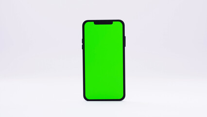 Smartphone Green Screen Mockup for Mobile UIUX, App Design, Digital Marketing, Web Development, Business Presentation, Editing, Innovation, and Technology