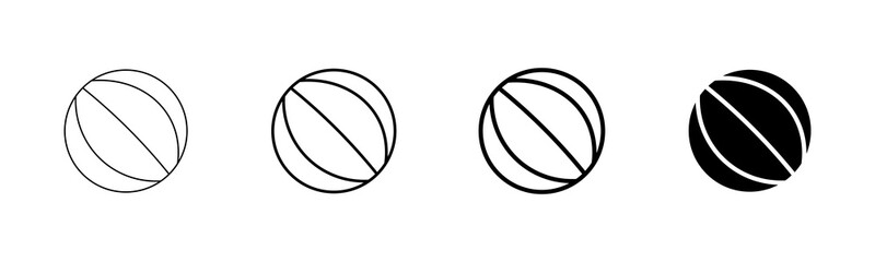 Fototapeta premium Basketball icon vector isolated on white background. Basketball ball icon. Basketball logo vector icon