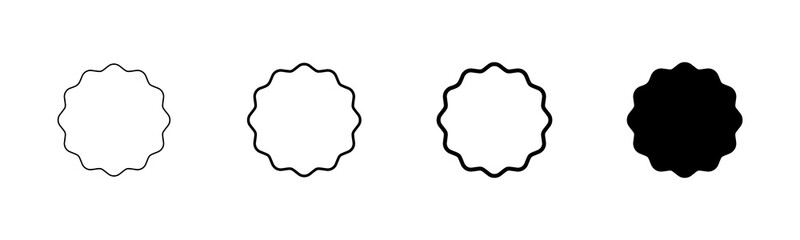 Badge icon vector isolated on white background. Awards icon. Achieve. Stamp