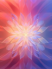Obraz premium Radiant Pastel Lotus Mandala Background