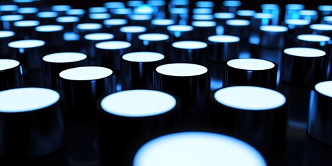 Abstract glowing circles pattern