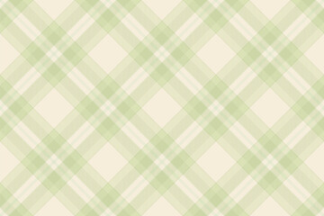 Fototapeta premium Elegant pastel green and cream plaid pattern. Perfect for textile design, wallpaper, or packaging. This subtle yet stylish design evokes feelings of tranquility and sophistication.