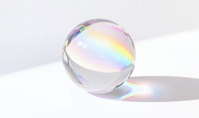 crystal ball on a white background