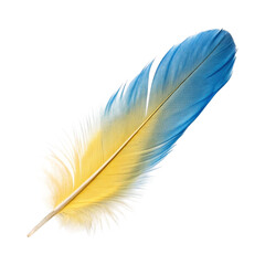 Fototapeta premium Feather isolated on transparent background Generative Ai