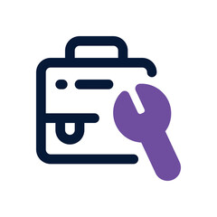 toolbox dual tone icon. vector icon for your website, mobile, presentation, and logo design.