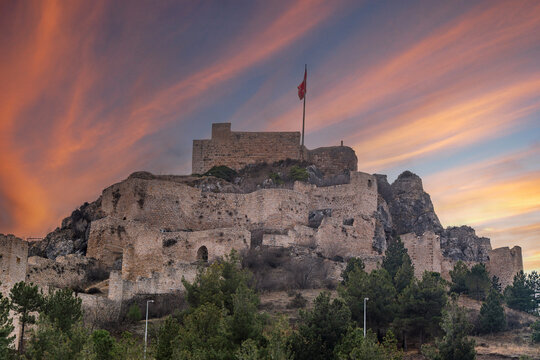 The Amasya Castle view in Turkey - Powered by Adobe