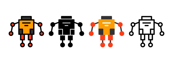 Set of Exoskeleton Icon