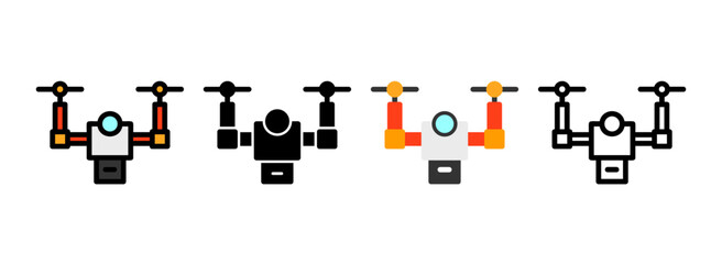 Set of Drone Icon
