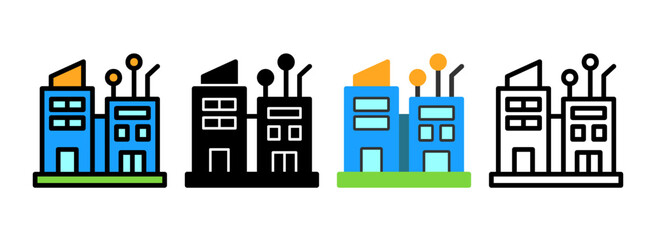 Obraz premium Set of Smart City Icon