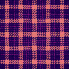 Luxurious background check plaid, covering textile texture tartan. Teen fabric vector seamless pattern in dark and red colors.