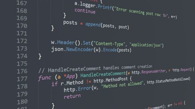 Program code in IDE scrolling down