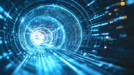 Blue light technology background