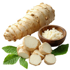 Fototapeta premium Horseradish isolated on transparent background