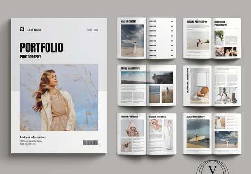 Professional Photography Portfolio Template Layout