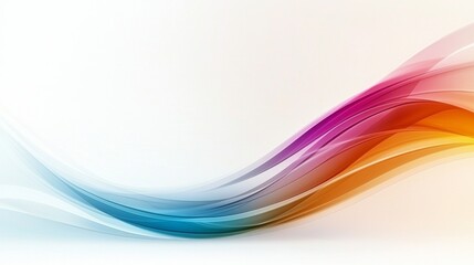 A colorful abstract background with wavy lines on a white background