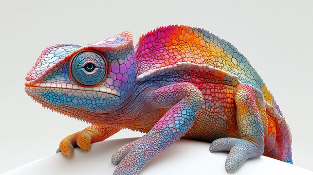 a colorful colored chamel