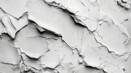 Obraz premium White sculpted surface with layered textures