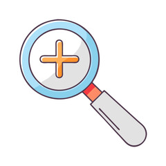 Fototapeta premium zoom tool icon, zoom tool vector illustration-simple illustration of zoom tool, perfect for zoom tool logos and icons