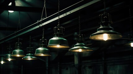 lighting dark green background