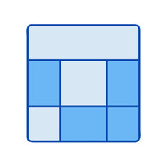 grid layout icon, grid layout vector illustration-simple illustration of grid layout, perfect for grid layout logos and icons