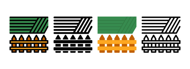 Naklejka premium Set of Farm Icon