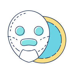 Obraz premium masking icon, masking vector illustration-simple illustration of masking, perfect for masking logos and icons