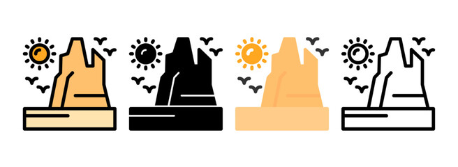 Set of Canyon Icon