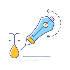 pen pressure icon, pen pressure vector illustration-simple illustration of pen pressure, perfect for pen pressure logos and icons