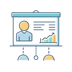 presentation icon, presentation vector illustration-simple illustration of presentation, perfect for presentation logos and icons