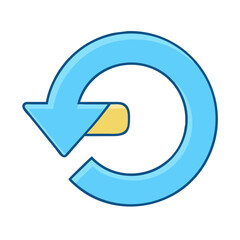 redo icon, redo vector illustration-simple illustration of redo, perfect for redo logos and icons