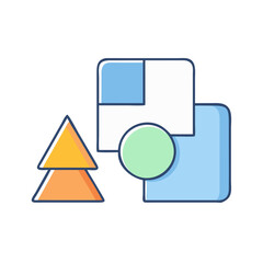 shape builder icon, shape builder vector illustration-simple illustration of shape builder, perfect for shape builder logos and icons