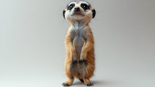 a meerkat standing on its hinds