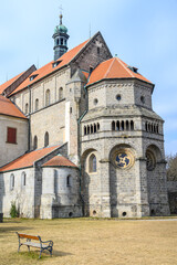 Fototapeta premium St. Procopius Basilica, UNESCO World Heritage Site in Trebic, Czech Republic
