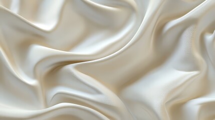 Obraz premium Creamy waves of luxurious fabric texture